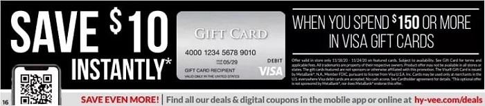 Hy-Vee Promotions: Get 20¢/30¢ Off Per Gallon of Fuel w/ $50 Select