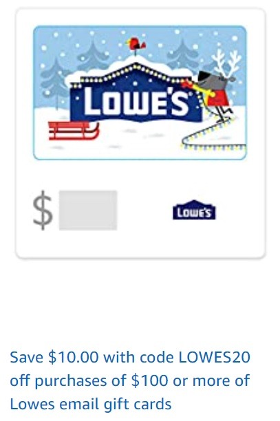 Amazon Lowe's Gift Card Deal