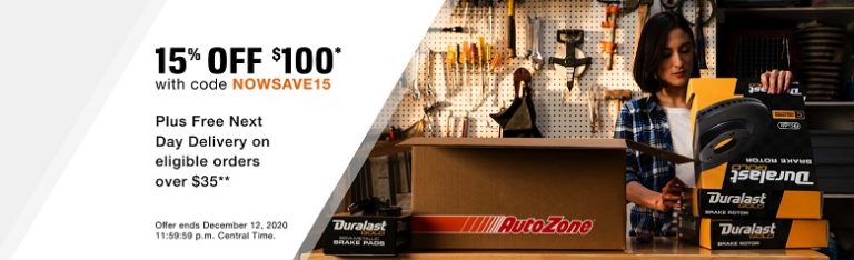 Autozone Promotions: 15% Off $100+ Purchase Coupon, Get $10 Bonus w ...