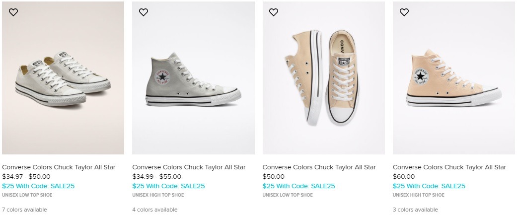 converse sale code