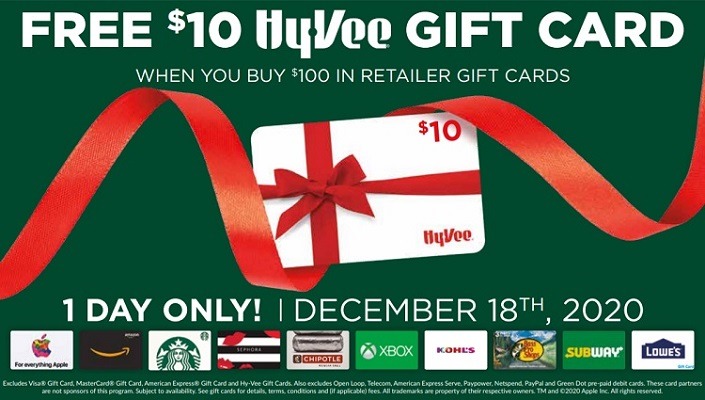 Hy-Vee Promotions: Get 20¢/30¢ Off Per Gallon of Fuel w/ $50 Select