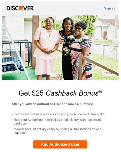 Discover cashback
