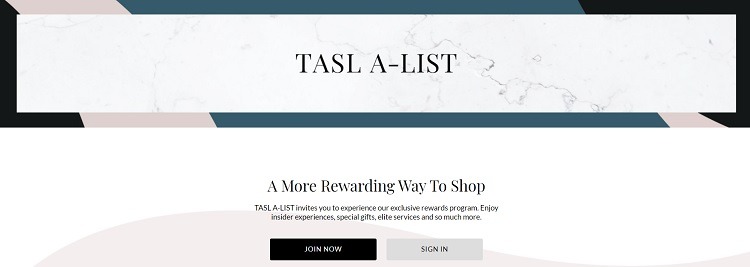 Tahari ASL rewards program