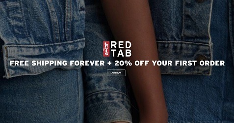 levi's 20 off first order