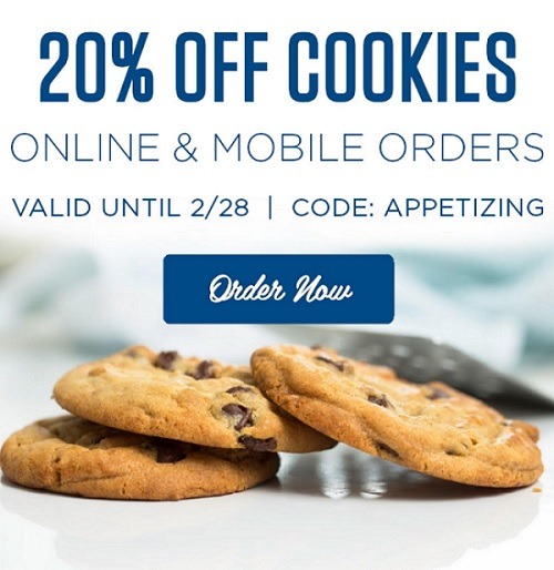 Tiff’s Treats Promotions 20 Off Cookies Online & Mobile Order Coupon, Etc