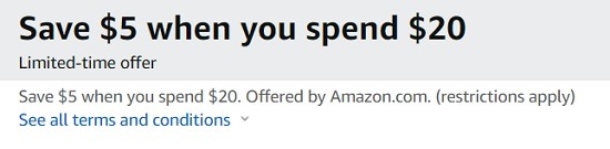 Amazon promo