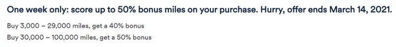 BONUS MILES