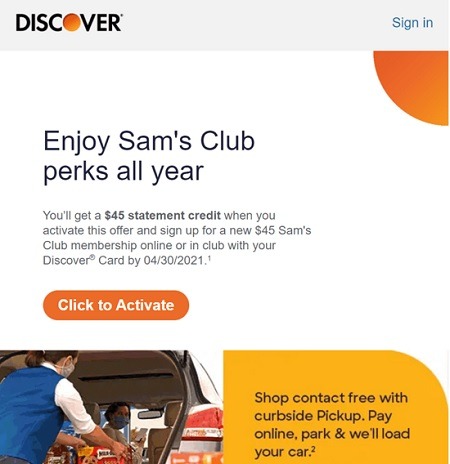 discover sams