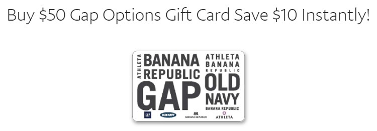 GAP gift card