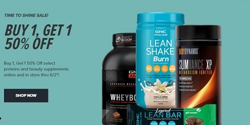 GNC Promotions: BOGO 50% Off Select Proteins & Beauty Supplements, Etc