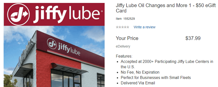 Costco, Jiffy Lube