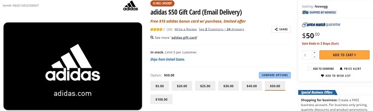newegg adidas