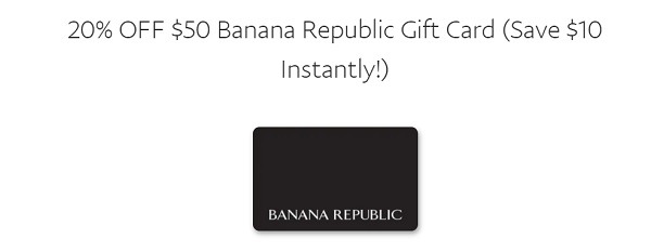 banana republic offer