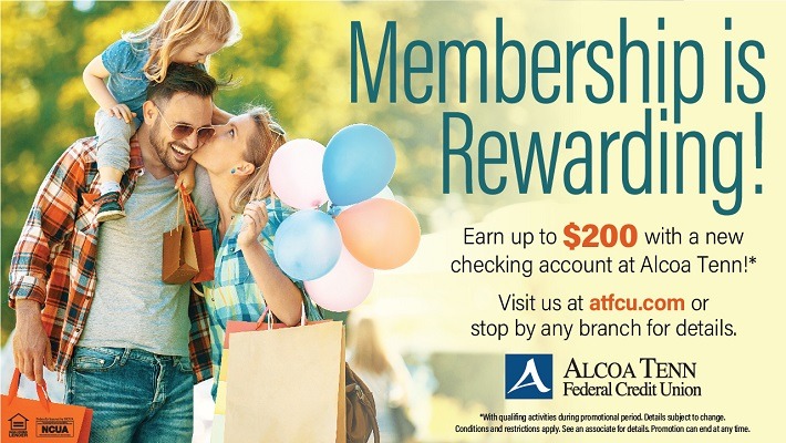 Alcoa Tenn Federal Credit Union Promotions 200 Checking Bonus TN Alcoa Tenn Federal Credit Union Promotions 200 Checking Bonus TN