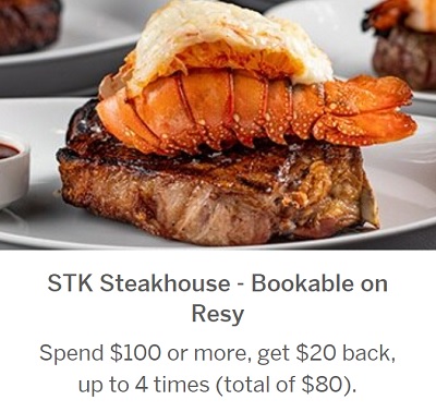 amex offer stk steakhouse