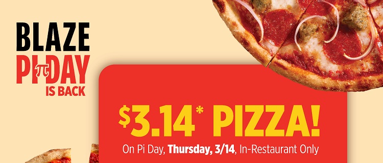 blaze pizza pi day promotion