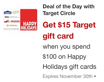 target happy holidays