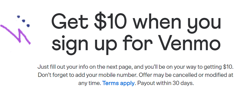 Venmo Sign Up Bonus - wide 1