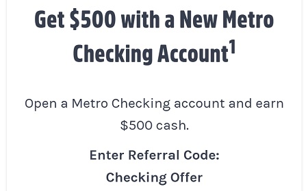 Metro Credit Union Checking Bonus