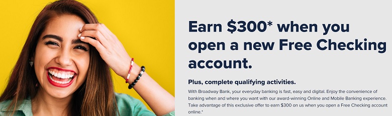 broadway bank checking bonus