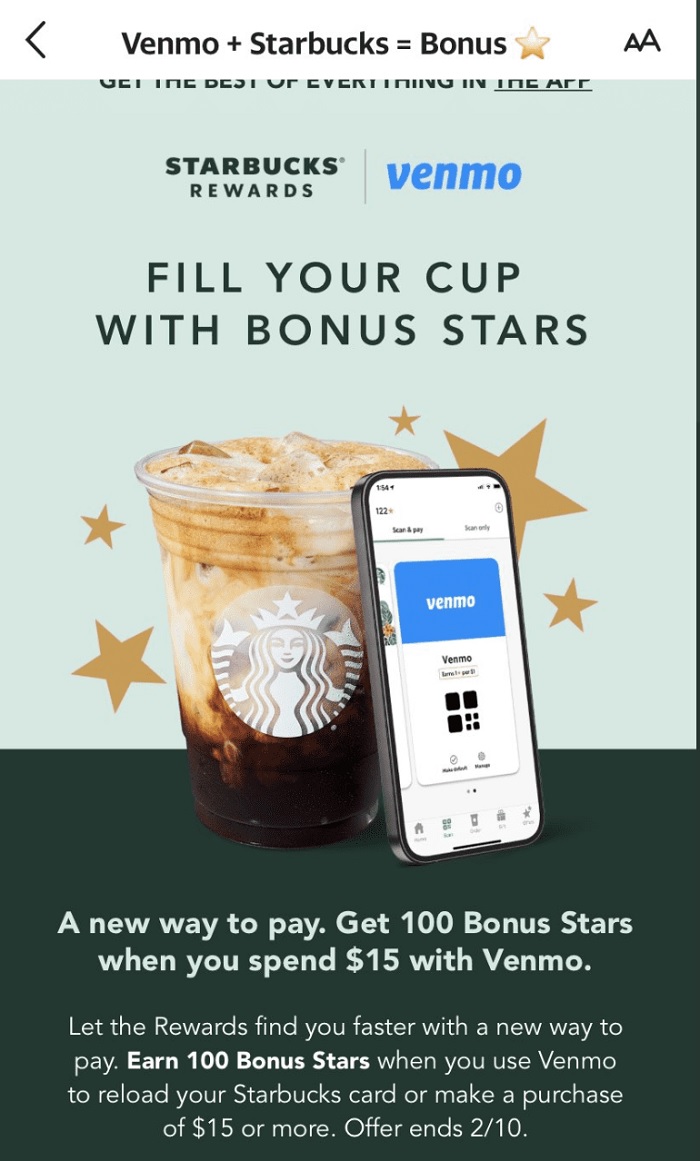 $10 Starbucks Gift Card - Free with Qualifying Purchases Over $100