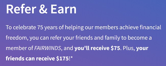 fairwinds credit union referral bonus