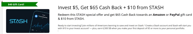 swagbucks stash invest