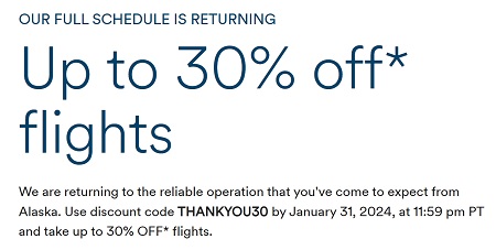 Alaska Airlines Promotion