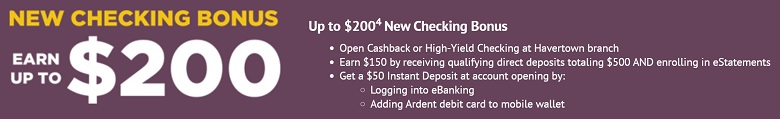 Ardent Credit Union Checking Bonus