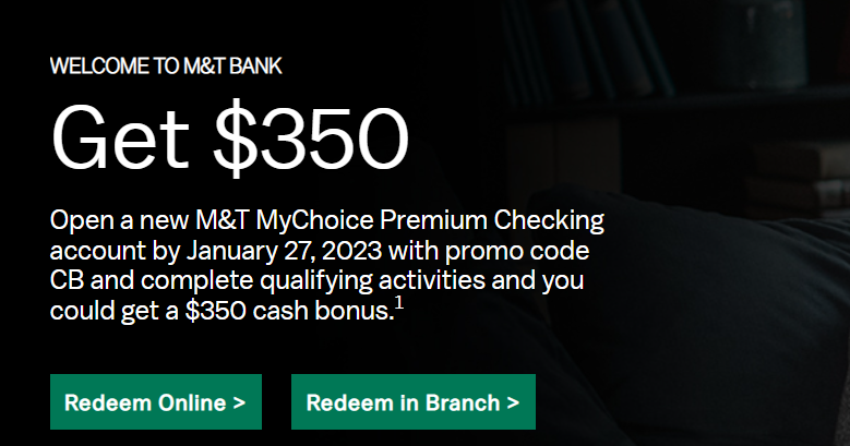 M&T Bank Promotions: $200, $300, $450, $500 Personal & Business