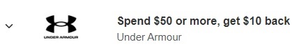 amex offer under armour