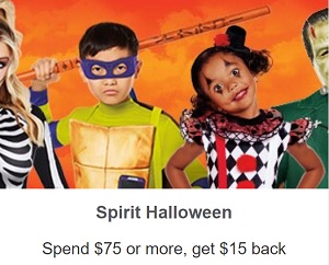 amex offer spirit halloween
