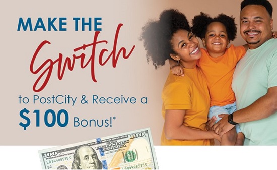 PostCity Financial Credit Union Checking Bonus