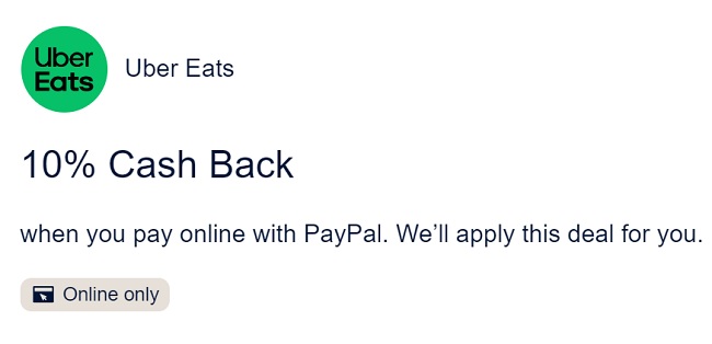 paypal uber eats