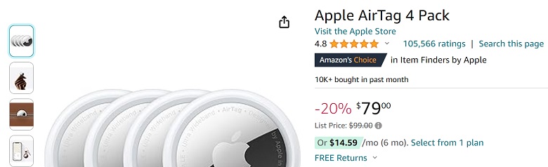 amazon apple airtag