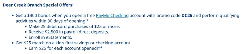 Communication Federal Credit Union Checking Bonus