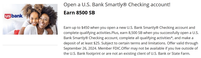swagbucks us bank checking bonus