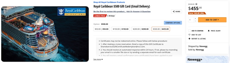 Newegg Royal Caribbean