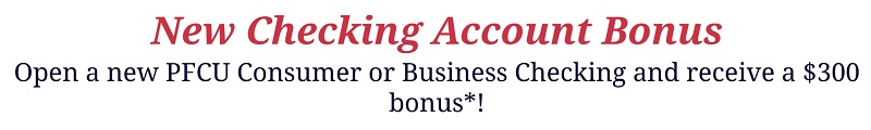PFCU Checking Bonus