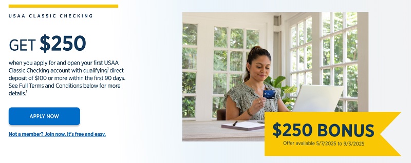 USAA Checking Bonus