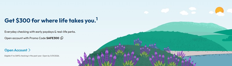 SAFE Credit Union Checking Bonus