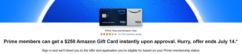 Amazon Prime Visa Bonus