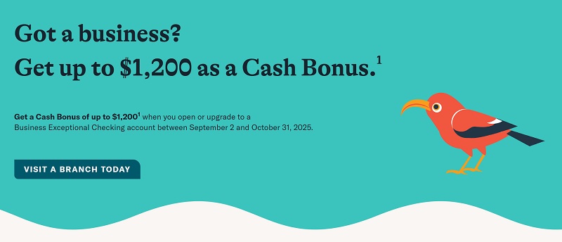 Central Pacific Bank Business Checking Bonus