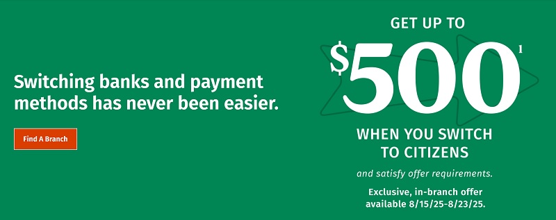 Citizens Bank Checking Bonus