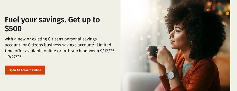Citizens Bank Savings Bonus