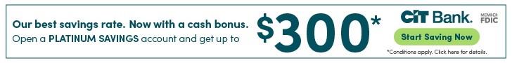 CIT Bank Platinum Savings Bonus Banner