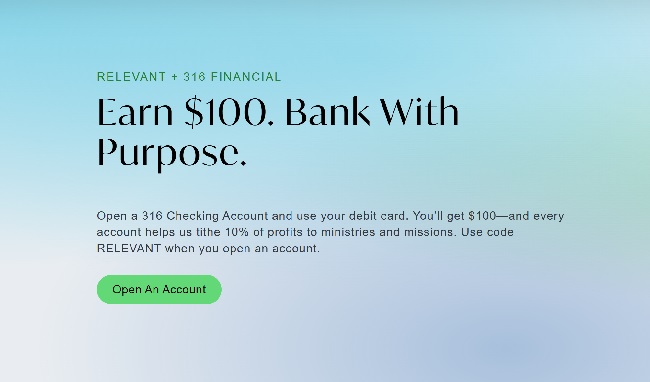 316 Financial Primis Bank Checking Bonus