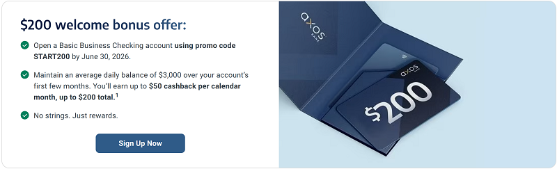 Axos Bank Basic Business Checking Bonus