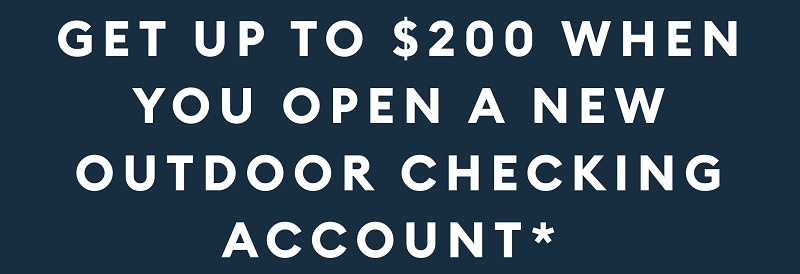 Outdoor Bank Checking Bonus