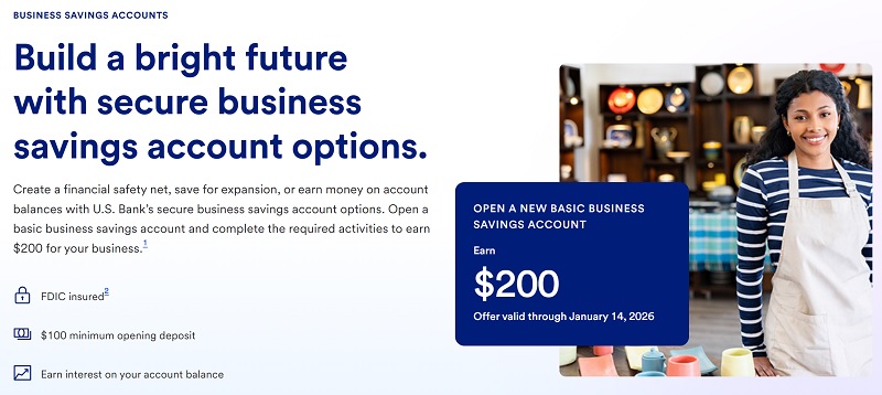US Bank Business Savings Bonus